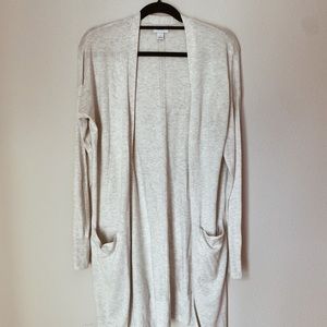 Old Navy Long Beige Cardigan Sweater